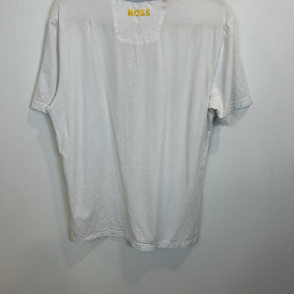 Hugo Boss Men's Size Large T Shirt White 150th Open Short Sleeve Shirt Top - Picture 11 of 11